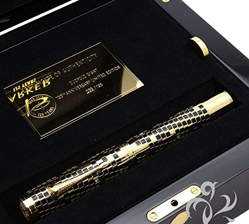 NEW MADE IN FRANCE PARKER DUOFOLD GIANT 125th ANNIVERSARY LIMITED EDITION DIAMOND FOUNTAIN PEN